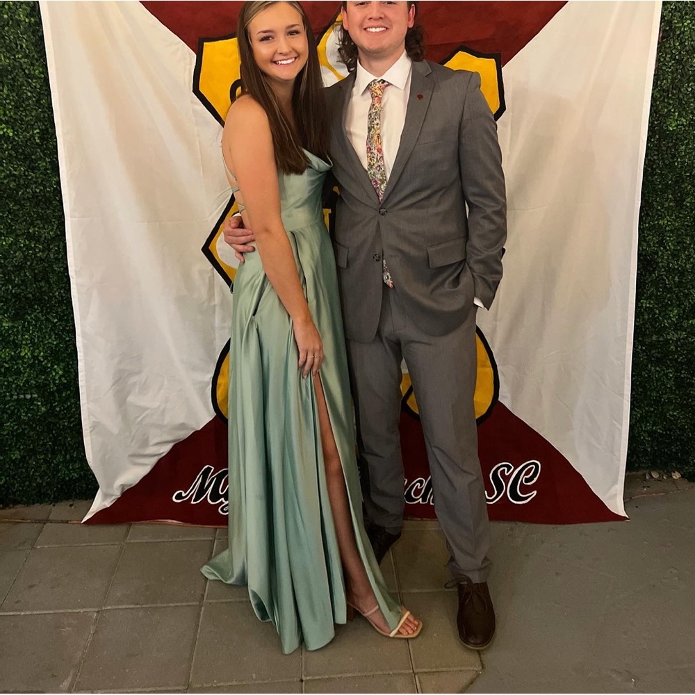 Green formal dress!!